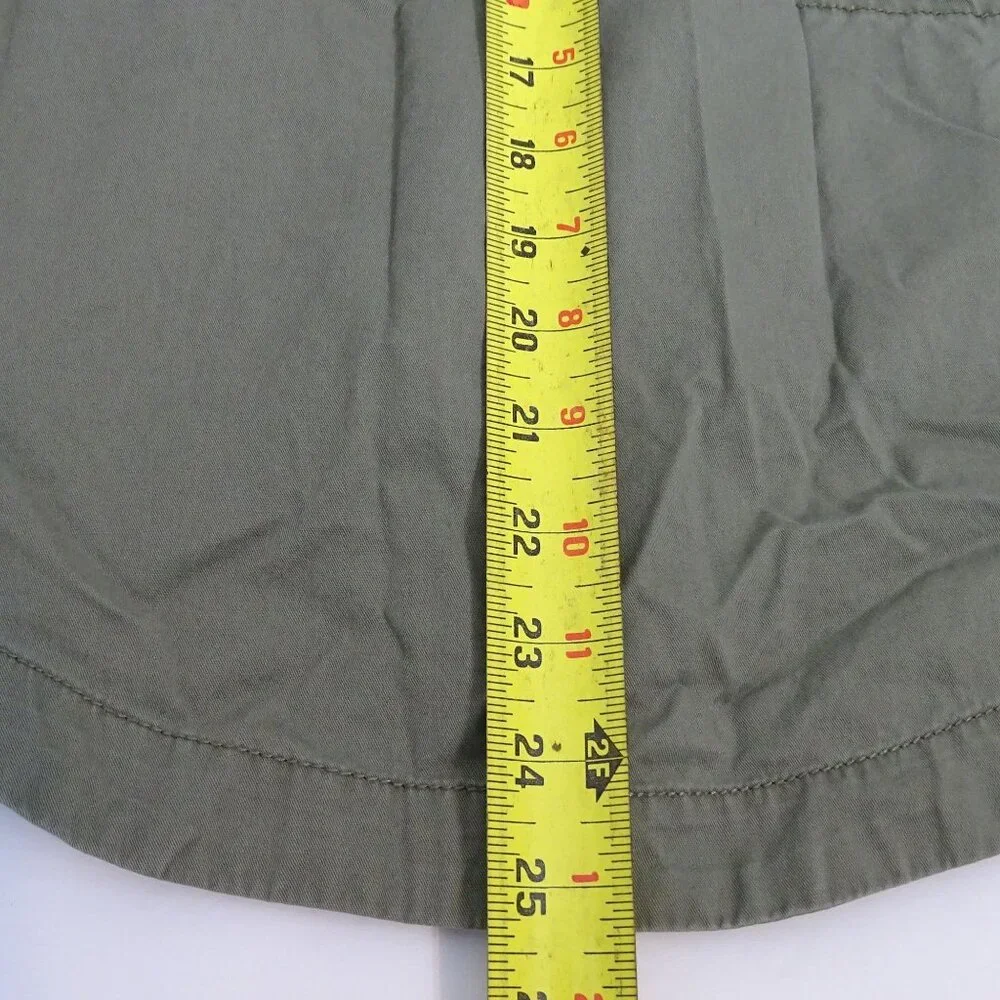 Seventeen Green Utility Jacket Juniors Size XL Cinch Waist Military Y2K Grunge